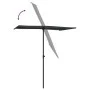 Garden umbrella with black aluminum pole 180x110 cm by vidaXL, Umbrellas - Ref: Foro24-47334, Price: 42,42 €, Discount: %
