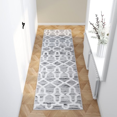 Alfombra de pasillo lavable estampado poliéster 80x300 cm