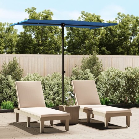 Gartenschirm mit himmelblauem Aluminiumstab 180x110cm von vidaXL, Sonnenschirme - Ref: Foro24-47335, Preis: 45,25 €, Rabatt: %