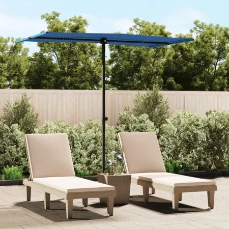 Gartenschirm mit himmelblauem Aluminiumstab 180x110cm von vidaXL, Sonnenschirme - Ref: Foro24-47335, Preis: 41,61 €, Rabatt: %