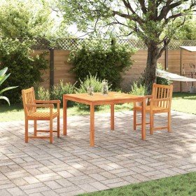 Conjunto de Comedor de Jardín 3 pcs Marrón en Conjuntos de jardín | Comprar online en Foro24