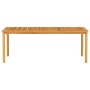 Conjunto de Comedor de Jardín 9 pcs Marrón