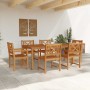 Conjunto de Comedor de Jardín 7 pcs Marrón