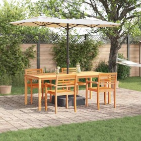 Conjunto de Comedor de Jardín 7 pcs Marrón Conjunto de Comedor de Jardín 7 pcs Marrón