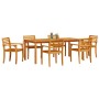 Conjunto de Comedor de Jardín 9 pcs Marrón en Conjuntos de jardín | Comprar online en Foro24
