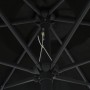 Umbrella with LED lights and black aluminum pole 270 cm by vidaXL, Umbrellas - Ref: Foro24-47358, Price: 98,68 €, Discount: %