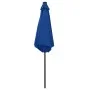 Regenschirm mit LED-Lichtern und azurblauer Aluminiumstange 270 cm von vidaXL, Sonnenschirme - Ref: Foro24-47359, Preis: 88,3...
