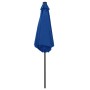 Umbrella with LED lights and azure blue aluminum pole 270 cm by vidaXL, Umbrellas - Ref: Foro24-47359, Price: 90,33 €, Discou...