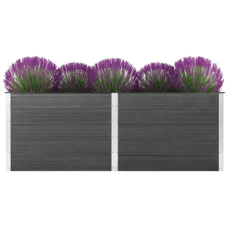Graues WPC-Blumenbeet 250x50x91 cm von vidaXL, Töpfe und Pflanzgefäße - Ref: Foro24-49058, Preis: 516,40 €, Rabatt: %