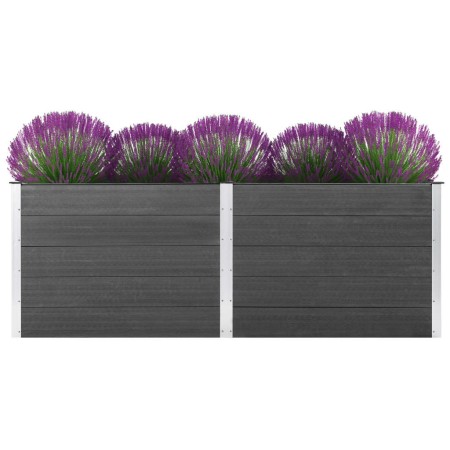 Gray WPC flower bed 250x50x91 cm by vidaXL, Pots and planters - Ref: Foro24-49058, Price: 453,06 €, Discount: %