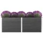 Graues WPC-Blumenbeet 250x50x91 cm von vidaXL, Töpfe und Pflanzgefäße - Ref: Foro24-49058, Preis: 516,40 €, Rabatt: %