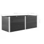 Graues WPC-Blumenbeet 250x50x91 cm von vidaXL, Töpfe und Pflanzgefäße - Ref: Foro24-49058, Preis: 516,40 €, Rabatt: %