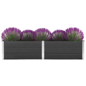 Graues WPC-Blumenbeet 250x100x54 cm von vidaXL, Töpfe und Pflanzgefäße - Ref: Foro24-49059, Preis: 309,98 €, Rabatt: %