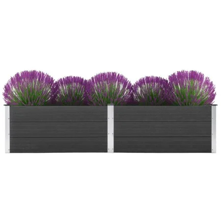Arriate de WPC gris 250x100x54 cm de vidaXL, Maceteros y jardineras - Ref: Foro24-49059, Precio: 334,75 €, Descuento: %