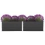 Arriate de WPC gris 250x100x54 cm de vidaXL, Maceteros y jardineras - Ref: Foro24-49059, Precio: 334,75 €, Descuento: %