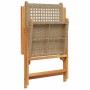 Conjunto de Comedor de Jardín 5 pcs Beige