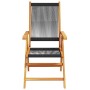 Conjunto de Comedor de Jardín 5 pcs Negro
