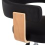 Sillas de comedor giratorias 6 unidades cuero sintético negro