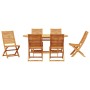 Conjunto de Comedor de Jardín 7 pcs Marrón