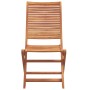 Conjunto de Comedor de Jardín con cojín 5 pcs Marrón