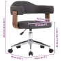 Sillas de comedor girartorias 4 uds madera curvada y tela gris