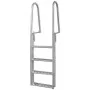 Escalera para piscina/muelle con 4 peldaños aluminio 167 cm de vidaXL, Escaleras y rampas de piscina - Ref: Foro24-91197, Pre...