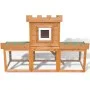Large wooden rabbit hutch animal cage by vidaXL, Cages and habitats for small animals - Ref: Foro24-170173, Price: 153,34 €, ...