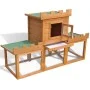 Large wooden rabbit hutch animal cage by vidaXL, Cages and habitats for small animals - Ref: Foro24-170173, Price: 153,34 €, ...