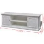 Weißer TV-Schrank aus Holz von vidaXL, TV-Möbel - Ref: Foro24-241373, Preis: 246,37 €, Rabatt: %