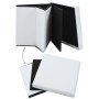 White synthetic leather folding storage stool by vidaXL, Folding stools and chairs - Ref: Foro24-247082, Price: 25,77 €, Disc...