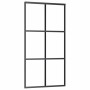 Puerta corredera con herrajes negro 102x205 cm ESG vidrio en Puertas | Comprar online en Foro24