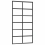 Puerta corredera con herrajes negro 102x205 cm ESG vidrio en Puertas | Comprar online en Foro24