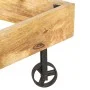 Estructura de cama de madera maciza de mango 200x200 cm de vidaXL, Camas y somieres - Ref: Foro24-285916, Precio: 151,02 €, D...