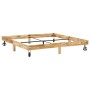 Solid mango wood bed frame 200x200 cm by vidaXL, Beds and slatted bases - Ref: Foro24-285916, Price: 152,48 €, Discount: %