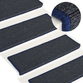 Treppenstufenmatten 15 Stück grau und blau 65x21x4 cm von vidaXL, Treppenmatten - Ref: Foro24-326195, Preis: 60,79 €, Rabatt: %