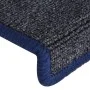 Alfombras de peldaños de escalera 15 uds gris y azul 65x21x4 cm by vidaXL, Stair mats - Ref: Foro24-326195, Price: 60,79 €, D...