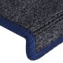 Treppenstufenmatten 15 Stück grau und blau 65x21x4 cm von vidaXL, Treppenmatten - Ref: Foro24-326195, Preis: 61,94 €, Rabatt: %