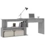 Eckschreibtisch aus grauem Betonsperrholz 200x50x76 cm von vidaXL, Schreibtische - Ref: Foro24-801102, Preis: 105,67 €, Rabat...
