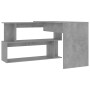 Eckschreibtisch aus grauem Betonsperrholz 200x50x76 cm von vidaXL, Schreibtische - Ref: Foro24-801102, Preis: 109,66 €, Rabat...