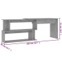 Eckschreibtisch aus grauem Betonsperrholz 200x50x76 cm von vidaXL, Schreibtische - Ref: Foro24-801102, Preis: 109,66 €, Rabat...