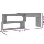 Eckschreibtisch aus grauem Betonsperrholz 200x50x76 cm von vidaXL, Schreibtische - Ref: Foro24-801102, Preis: 105,67 €, Rabat...