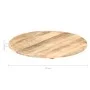 Runde Tischplatte aus massivem Mangoholz 15-16 mm 70 cm von vidaXL, Tischplatten - Ref: Foro24-286002, Preis: 73,52 €, Rabatt: %