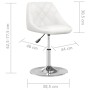 Esszimmerstuhl aus weißem Kunstleder von vidaXL, Essstühle - Ref: Foro24-335149, Preis: 82,01 €, Rabatt: %
