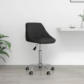 Drehbarer Bürostuhl aus schwarzem Kunstleder von vidaXL, Bürostühle - Ref: Foro24-335190, Preis: 91,08 €, Rabatt: %