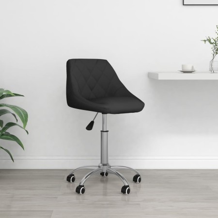 Drehbarer Bürostuhl aus schwarzem Kunstleder von vidaXL, Bürostühle - Ref: Foro24-335190, Preis: 92,77 €, Rabatt: %