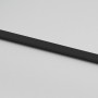 Puerta corredera con herrajes negro 76x205 cm vidrio templado