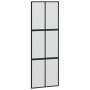 Puerta corredera con herrajes negro 76x205 cm vidrio templado en Puertas | Comprar online en Foro24