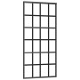 Puerta corredera con set herrajes negro 90x205 cm vidrio ESG en Puertas | Comprar online en Foro24