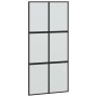 Puerta corredera herrajes negro 102,5x205 cm vidrio templado en Puertas | Comprar online en Foro24