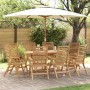 Silla de Jardín 8 pcs Marrón 52 x 64.5 x 108 cm